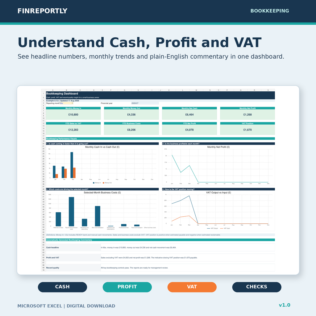 Bookkeeping Excel Template
