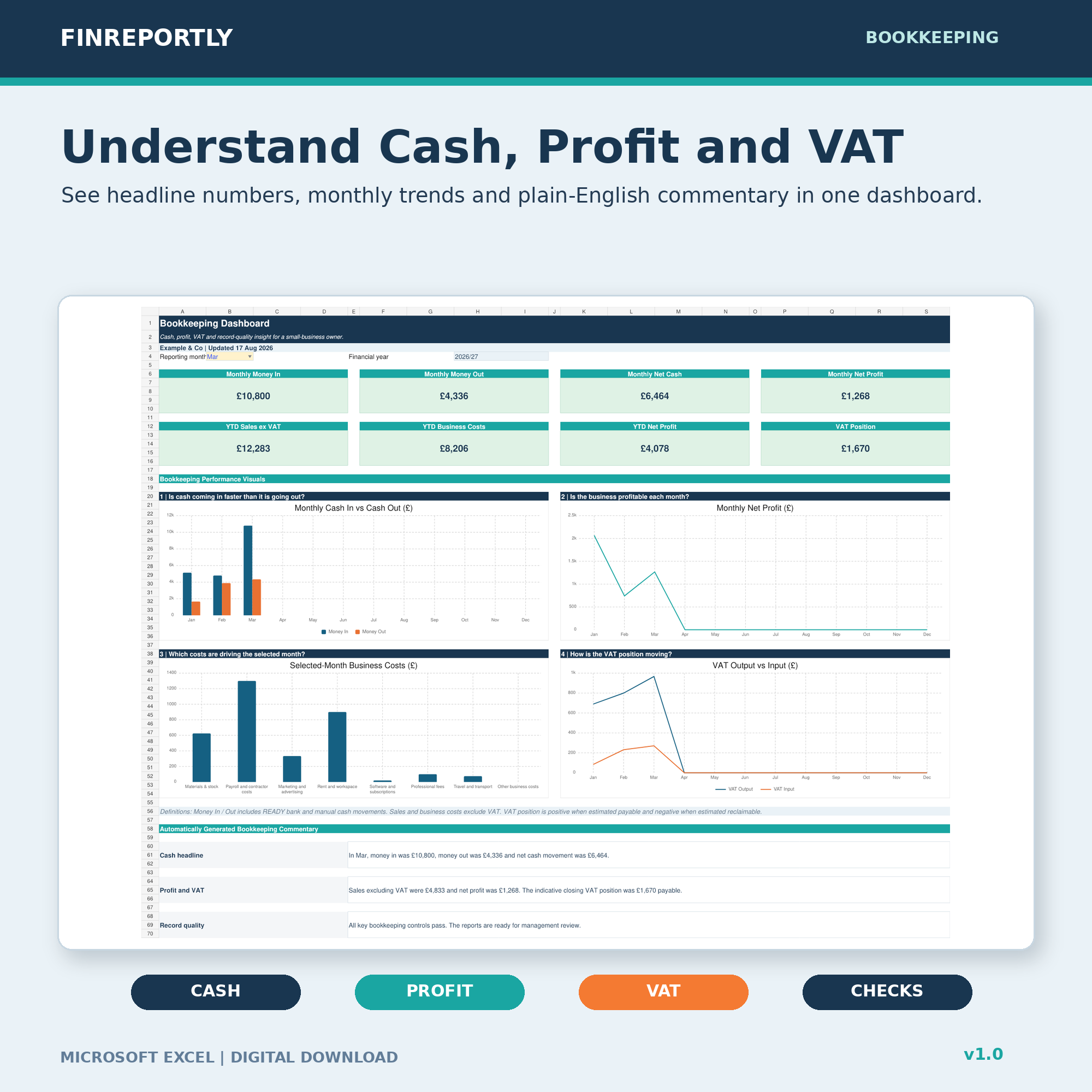 Bookkeeping Excel Template